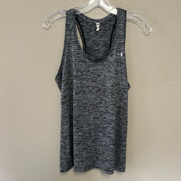 Under Armour heathered gray Razorback tank top GUC size medium - Picture 1 of 5